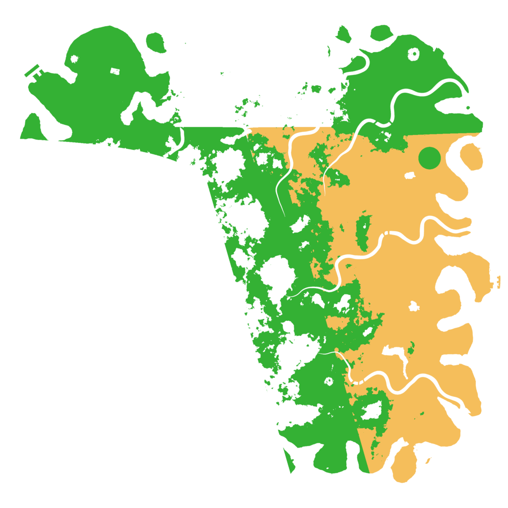 Biome Rust Map: Procedural Map, Size: 6000, Seed: 8004822