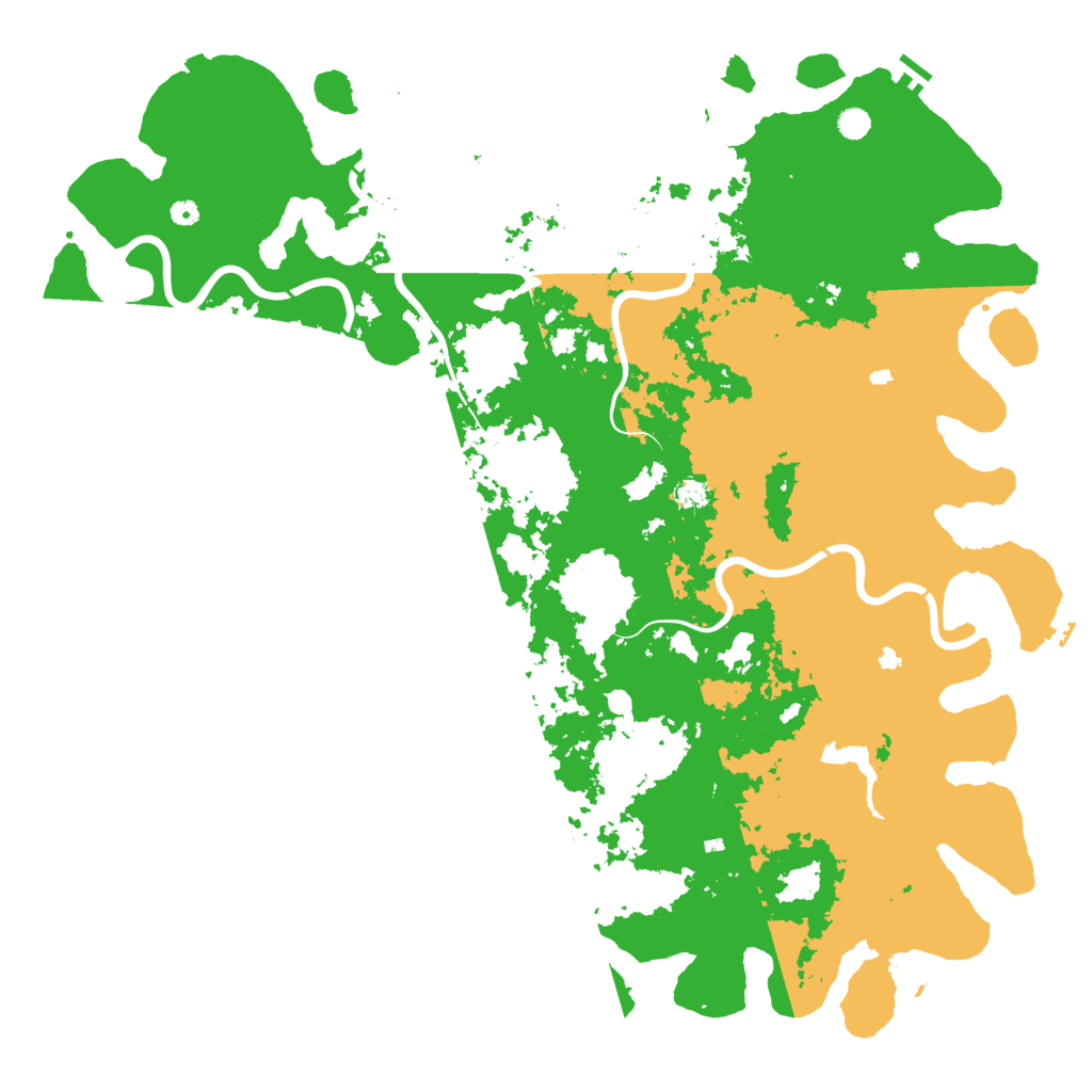 Biome Rust Map: Procedural Map, Size: 6000, Seed: 8004822