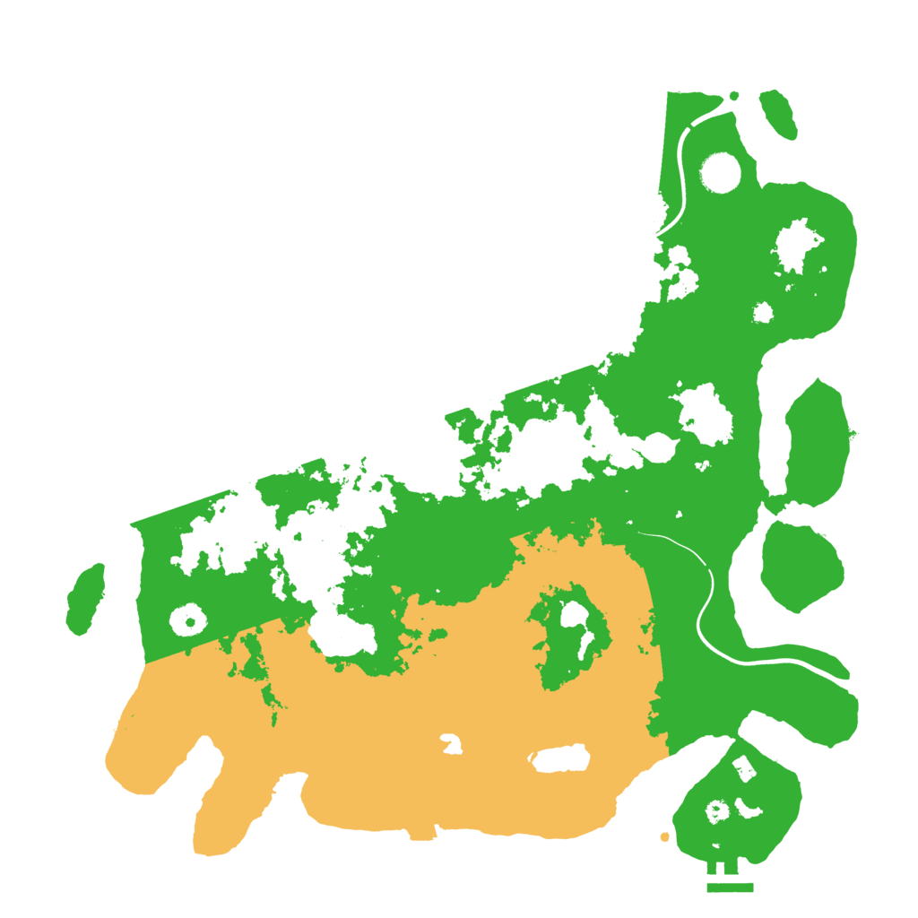 Biome Rust Map: Procedural Map, Size: 4000, Seed: 62445