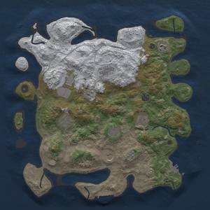 Thumbnail Rust Map: Procedural Map, Size: 4000, Seed: 1375247303, 18 Monuments