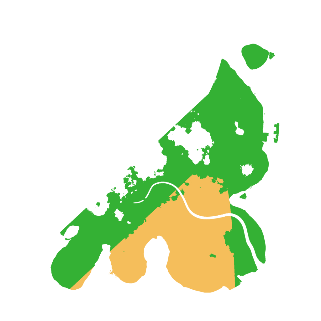 Biome Rust Map: Procedural Map, Size: 2500, Seed: 53426346
