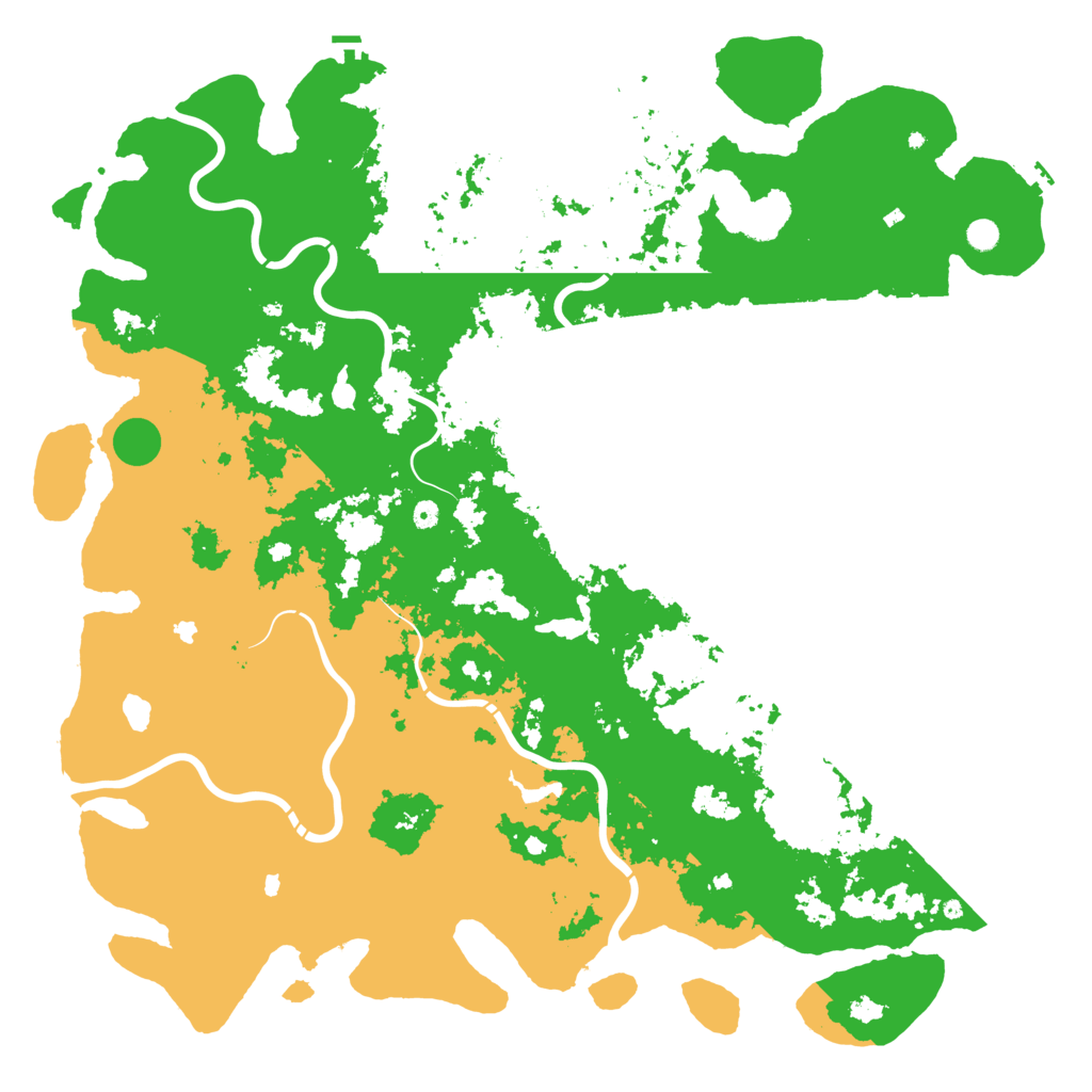 Biome Rust Map: Procedural Map, Size: 6000, Seed: 25771927