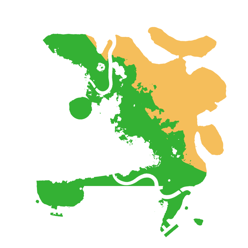 Biome Rust Map: Procedural Map, Size: 3000, Seed: 434404597