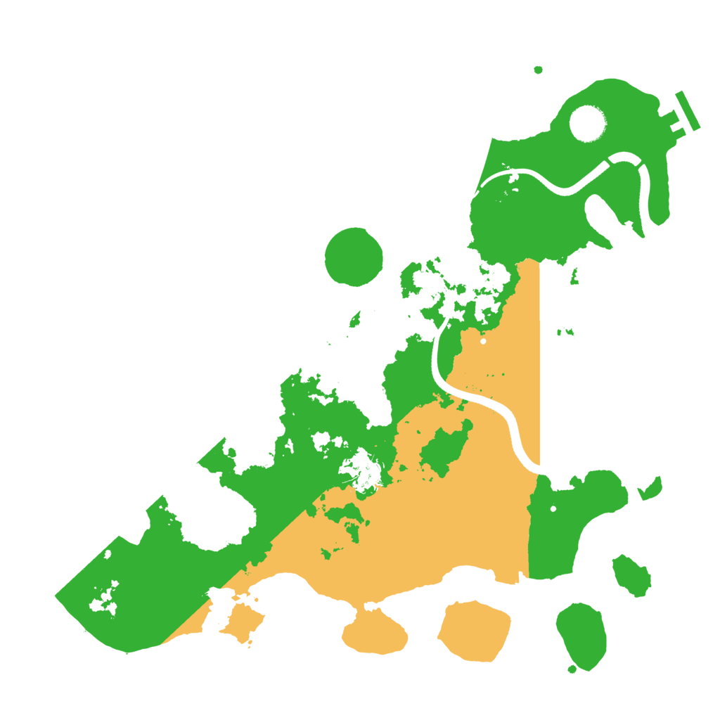 Biome Rust Map: Procedural Map, Size: 3500, Seed: 1745095053