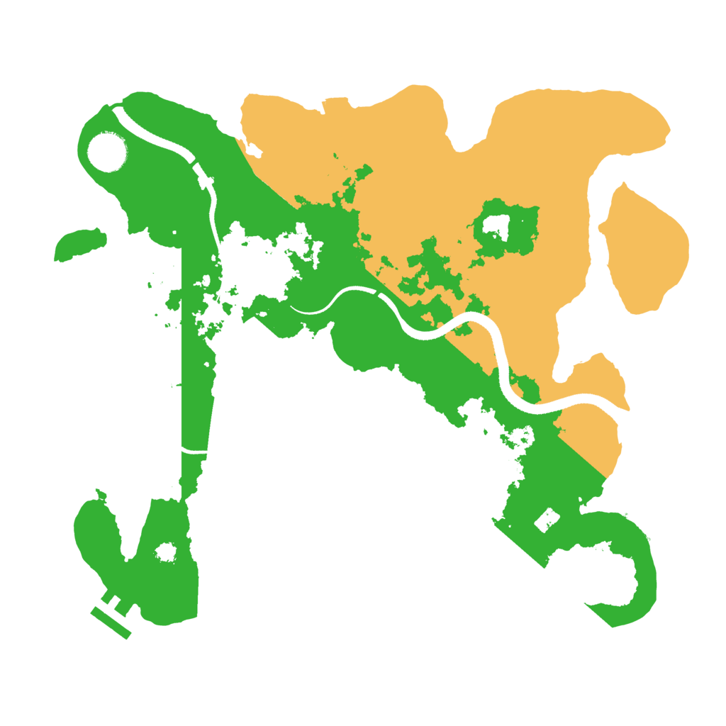Biome Rust Map: Procedural Map, Size: 3250, Seed: 197038871
