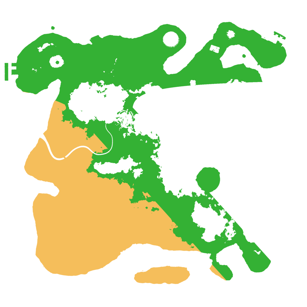 Biome Rust Map: Procedural Map, Size: 3500, Seed: 113551129