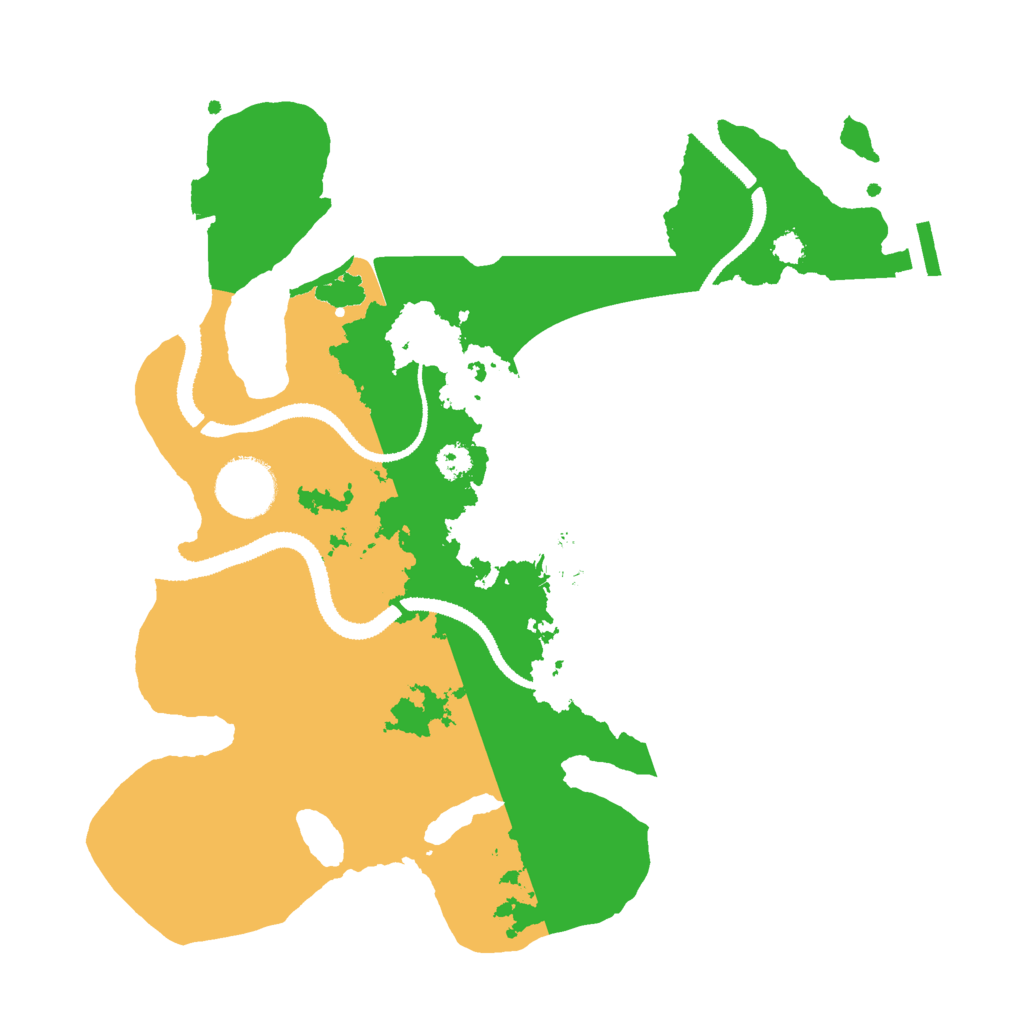 Biome Rust Map: Procedural Map, Size: 3000, Seed: 84365076