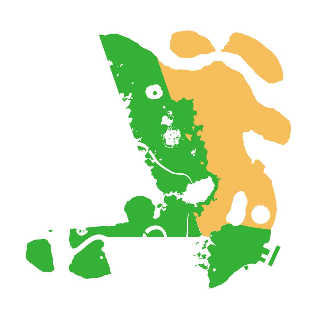 Biome Rust Map: Procedural Map, Size: 3000, Seed: 799796500