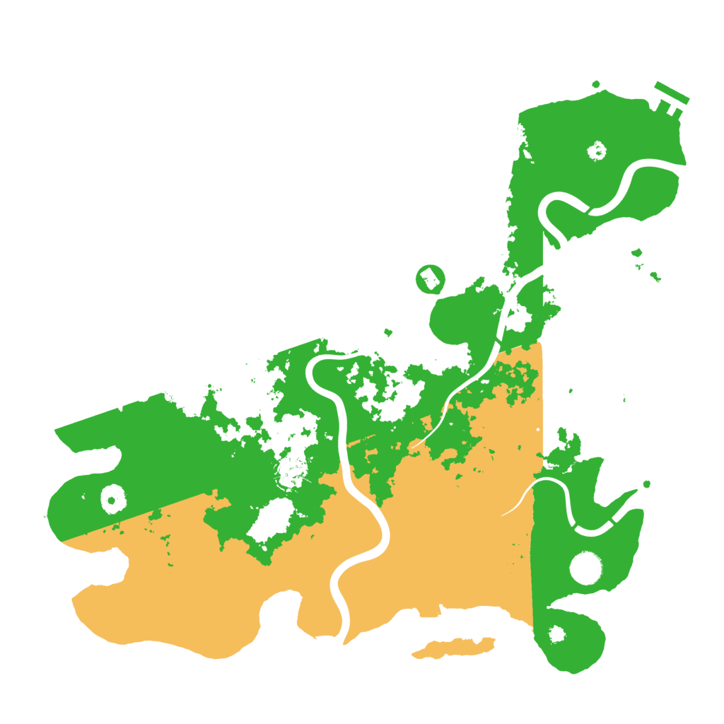 Biome Rust Map: Procedural Map, Size: 3950, Seed: 648252