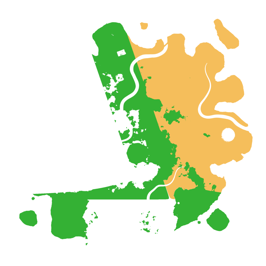 Biome Rust Map: Procedural Map, Size: 3500, Seed: 799796500