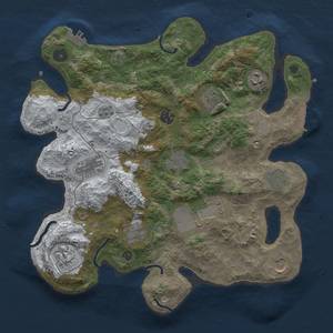 Thumbnail Rust Map: Procedural Map, Size: 3500, Seed: 475238776, 20 Monuments