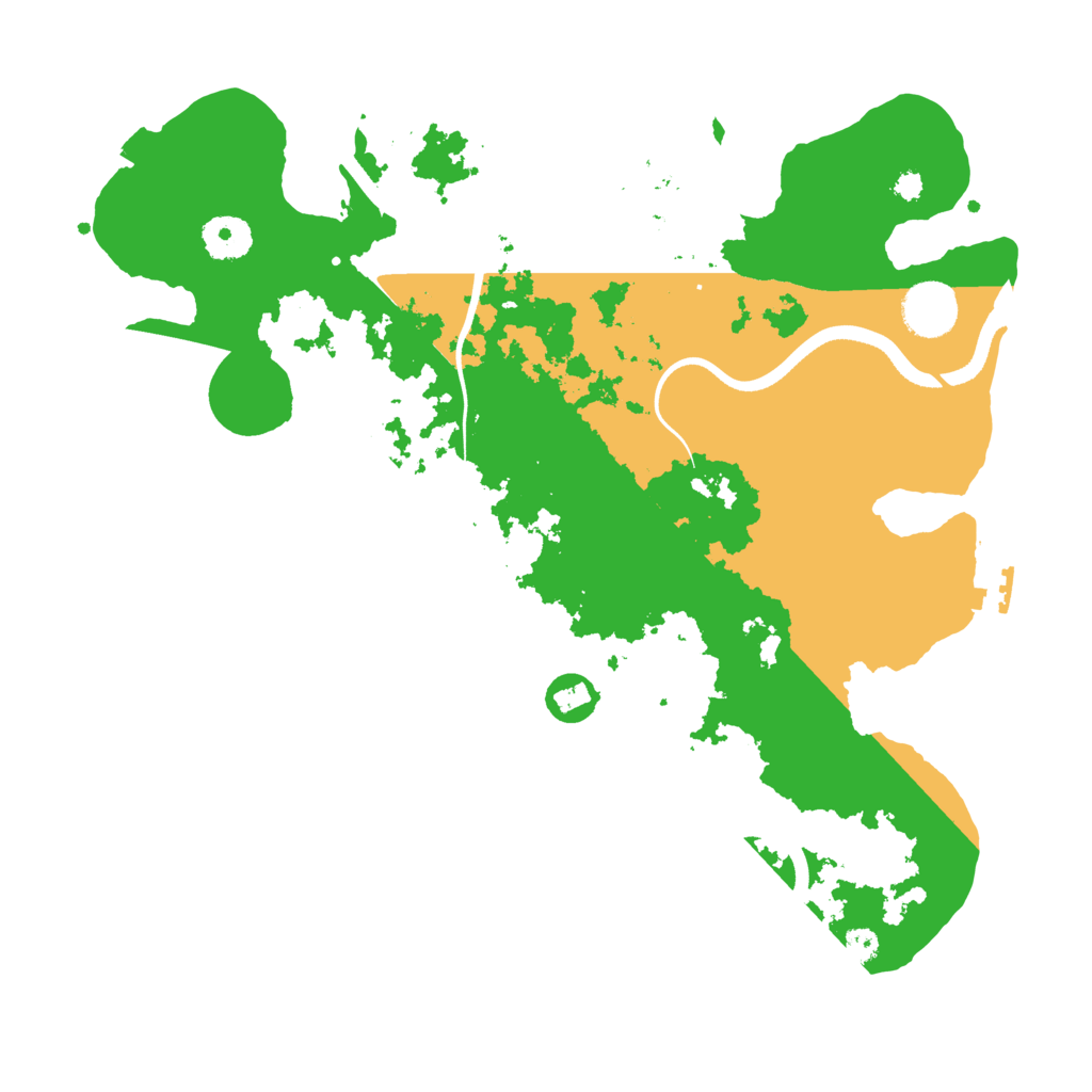 Biome Rust Map: Procedural Map, Size: 3500, Seed: 1998