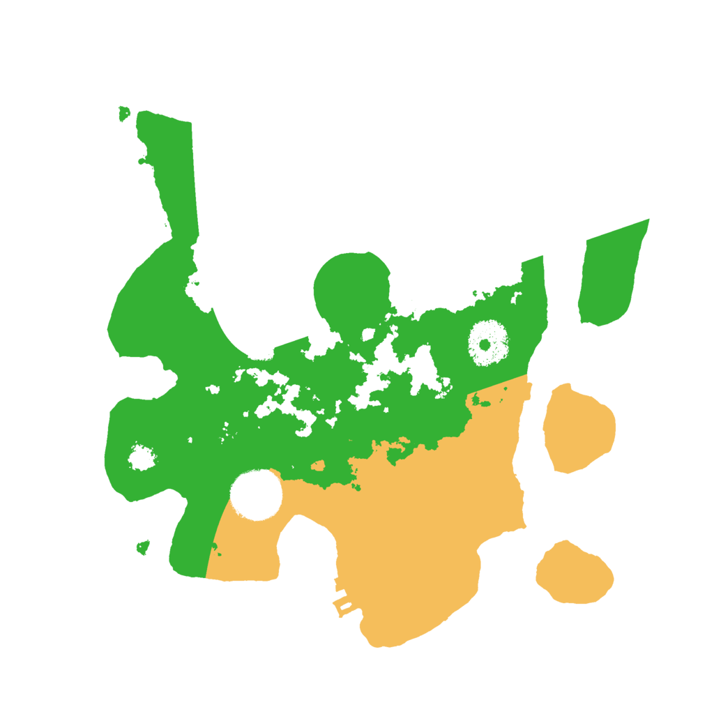 Biome Rust Map: Procedural Map, Size: 2500, Seed: 108306608