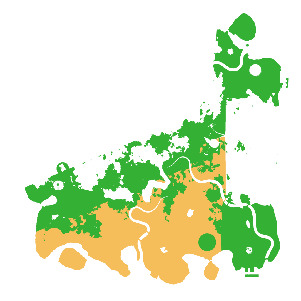 Biome Rust Map: Procedural Map, Size: 4500, Seed: 4235