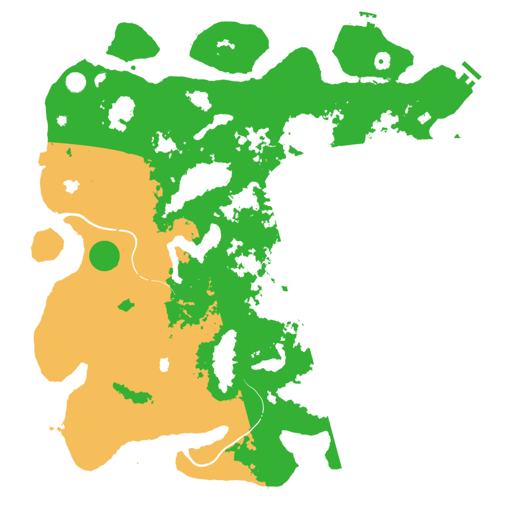 Biome Rust Map: Procedural Map, Size: 4500, Seed: 223280758