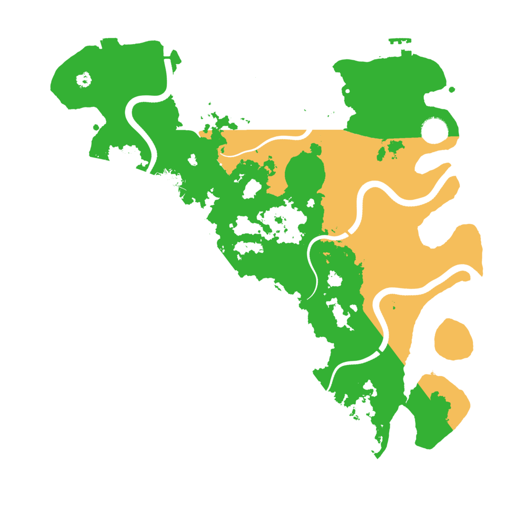 Biome Rust Map: Procedural Map, Size: 3500, Seed: 407964