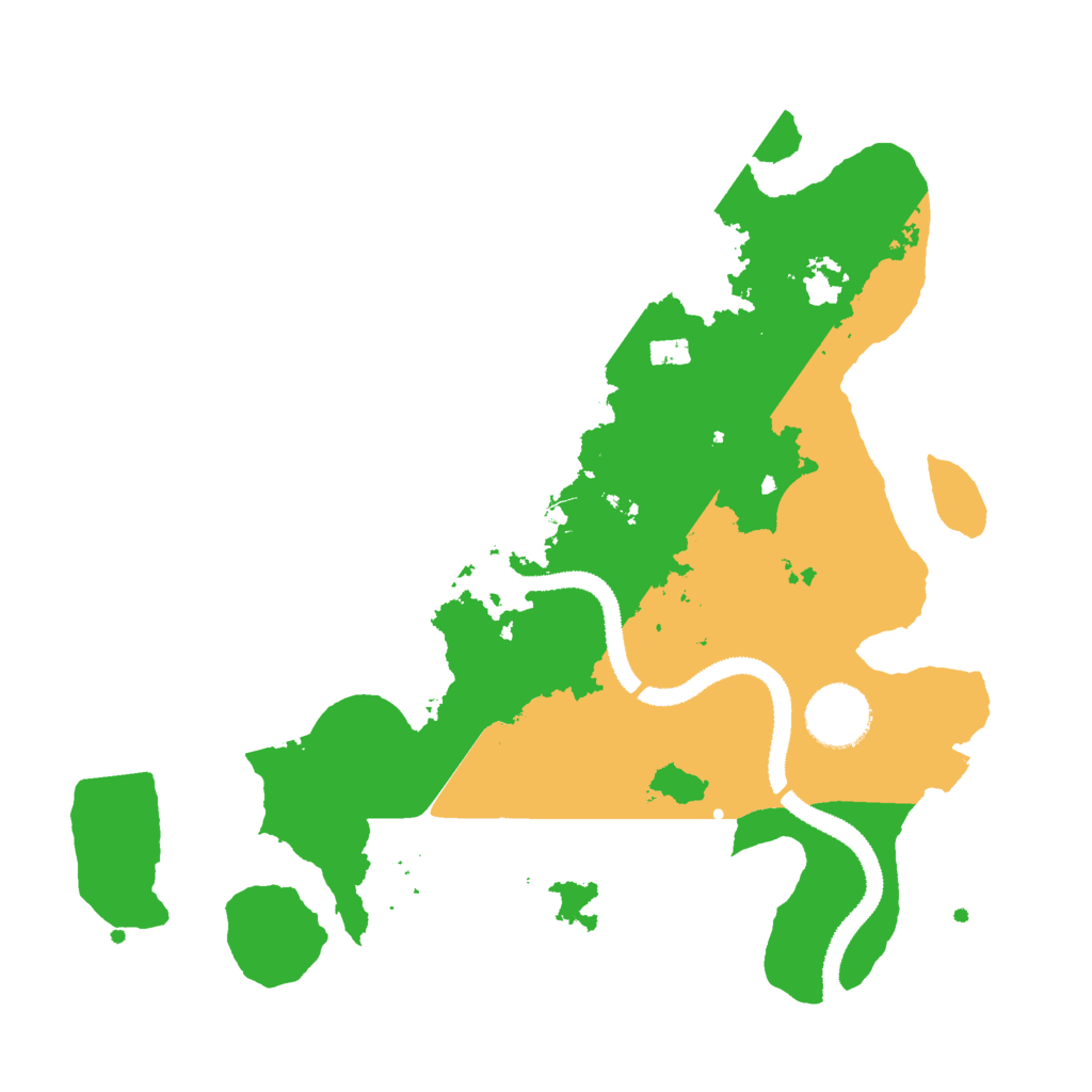 Biome Rust Map: Procedural Map, Size: 3000, Seed: 60987461