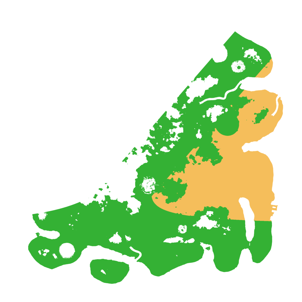 Biome Rust Map: Procedural Map, Size: 3500, Seed: 2030675502