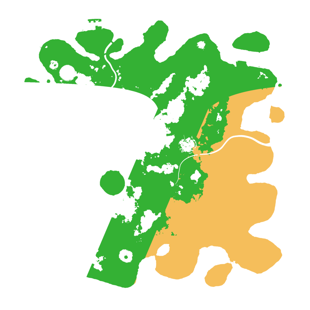 Biome Rust Map: Procedural Map, Size: 3500, Seed: 1232594735