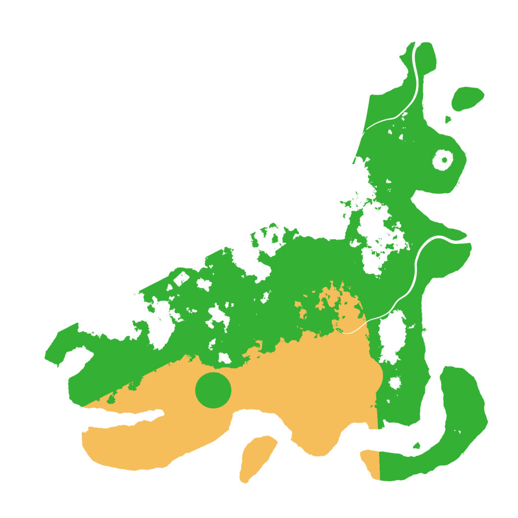 Biome Rust Map: Procedural Map, Size: 3800, Seed: 523