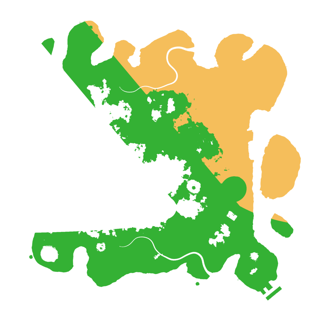 Biome Rust Map: Procedural Map, Size: 3500, Seed: 5468432