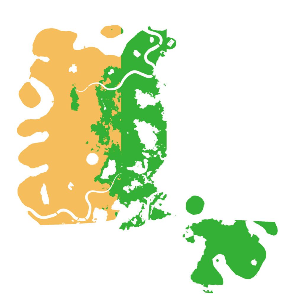 Biome Rust Map: Procedural Map, Size: 4500, Seed: 96138742