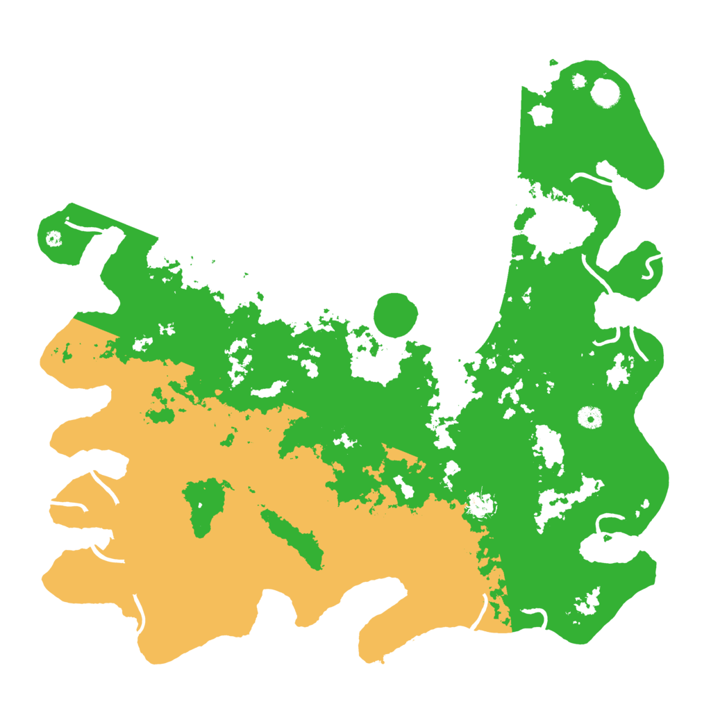 Biome Rust Map: Procedural Map, Size: 4500, Seed: 55469