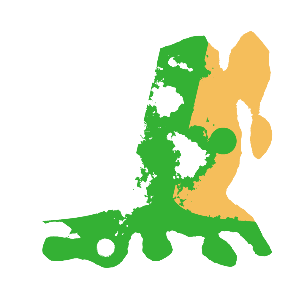 Biome Rust Map: Barren, Size: 3000, Seed: 54981236