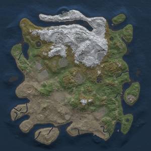 Thumbnail Rust Map: Procedural Map, Size: 3850, Seed: 2064431241, 20 Monuments