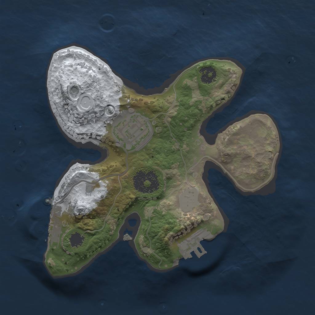 Rust Map: Procedural Map, Size: 1899, Seed: 51825712, 8 Monuments