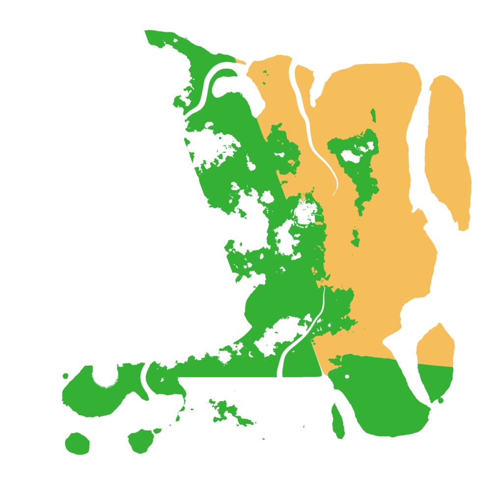 Biome Rust Map: Procedural Map, Size: 3500, Seed: 1046441283