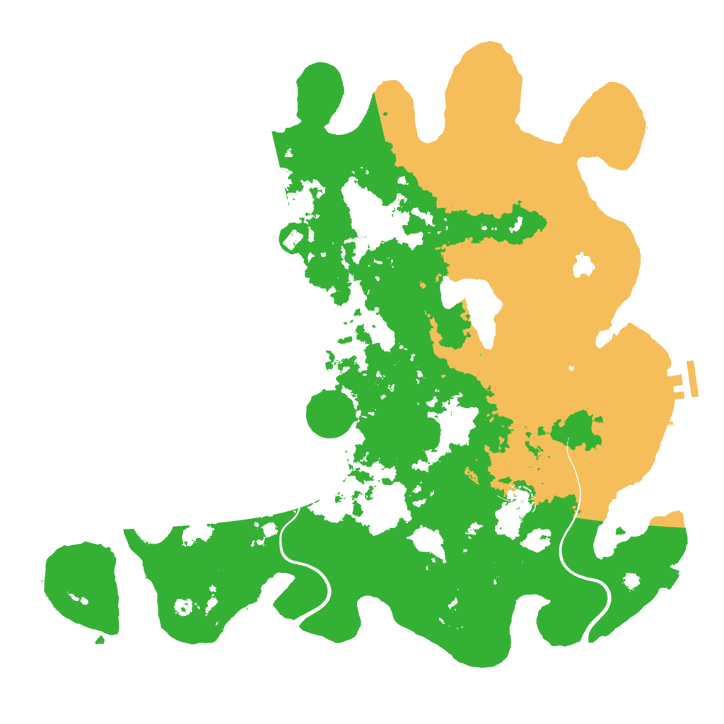Biome Rust Map: Procedural Map, Size: 4000, Seed: 591129