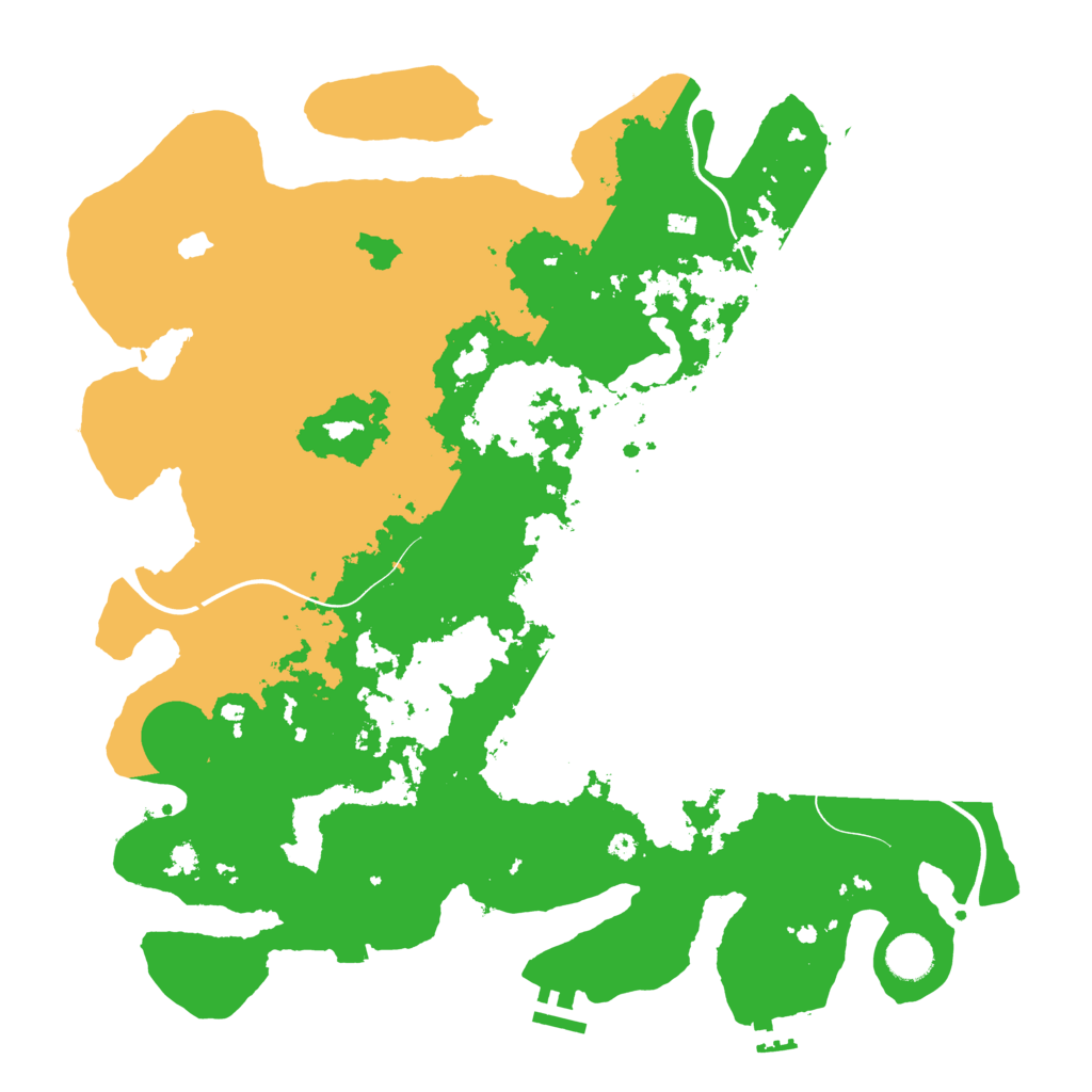 Biome Rust Map: Procedural Map, Size: 4096, Seed: 530152571