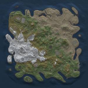 Thumbnail Rust Map: Procedural Map, Size: 4500, Seed: 15487, 20 Monuments