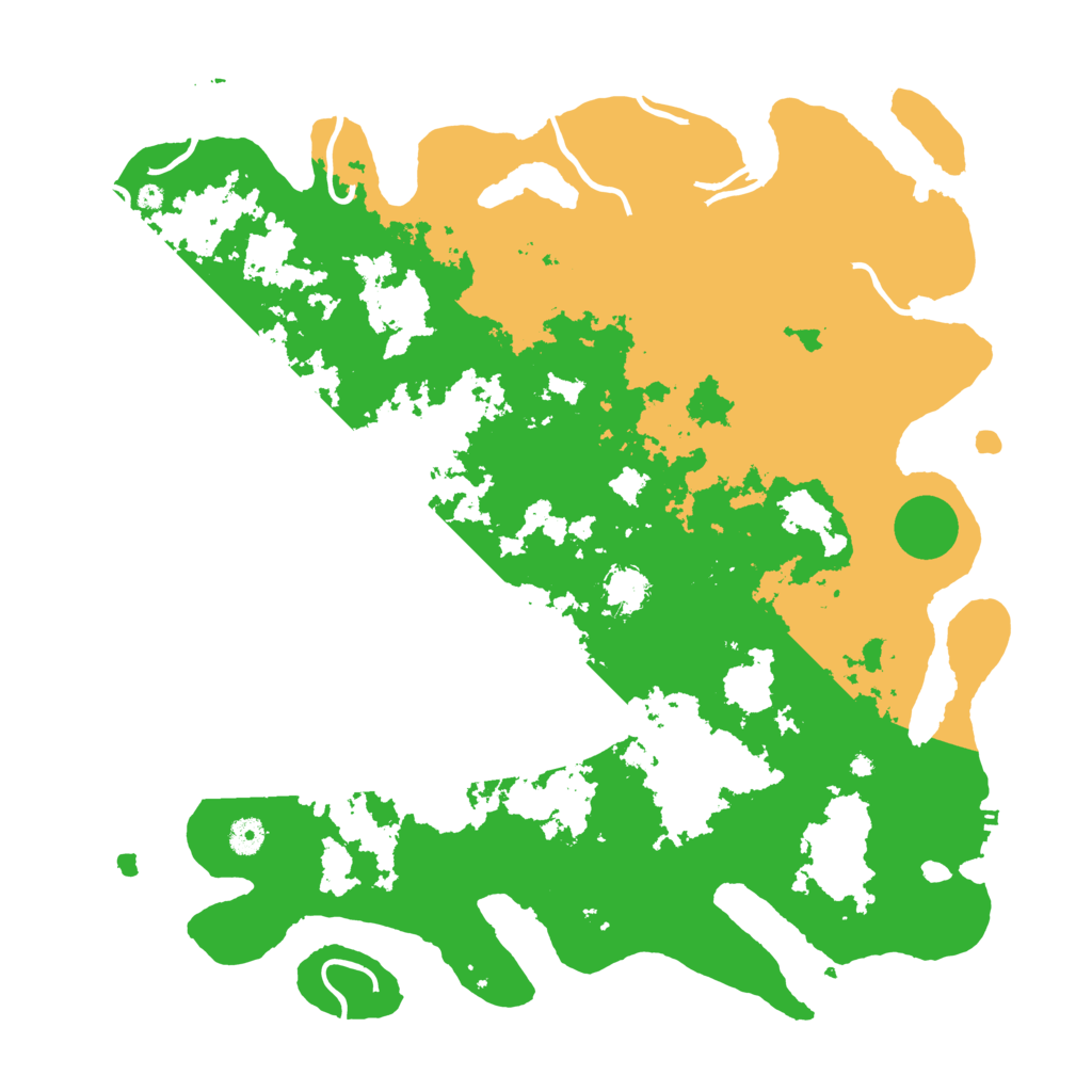 Biome Rust Map: Procedural Map, Size: 4500, Seed: 15487