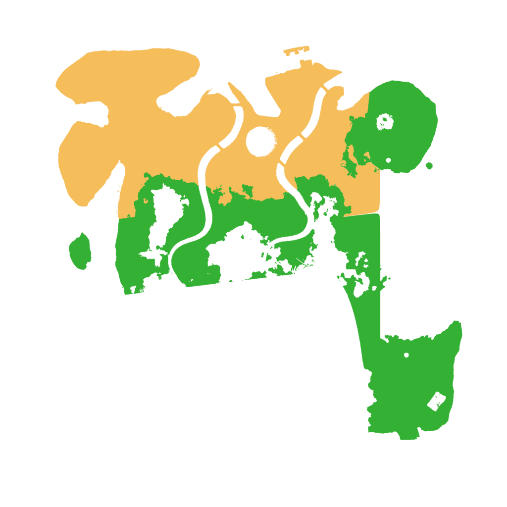 Biome Rust Map: Procedural Map, Size: 3000, Seed: 17298