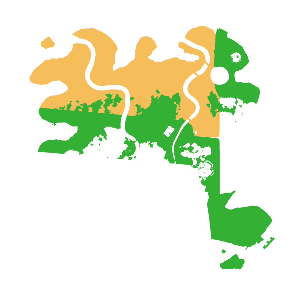 Biome Rust Map: Procedural Map, Size: 3000, Seed: 409728300