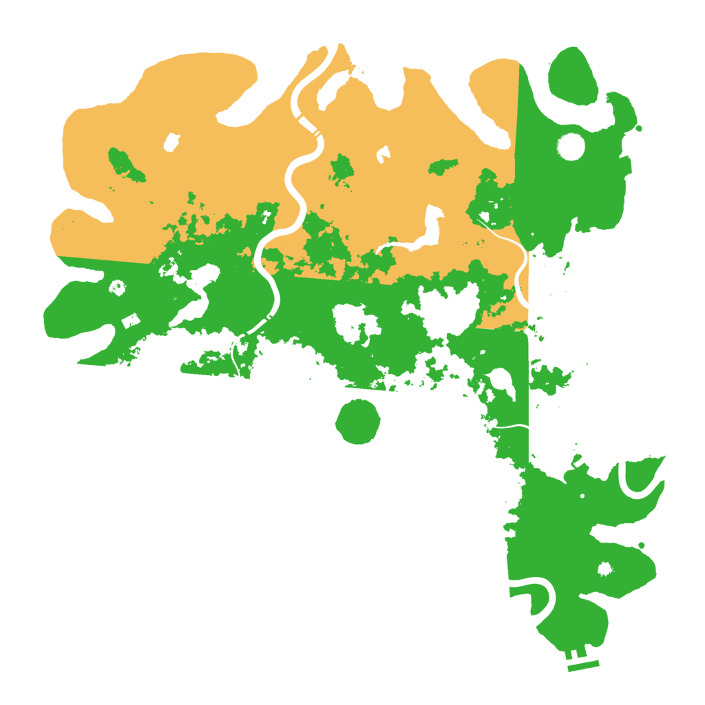 Biome Rust Map: Procedural Map, Size: 4500, Seed: 13131