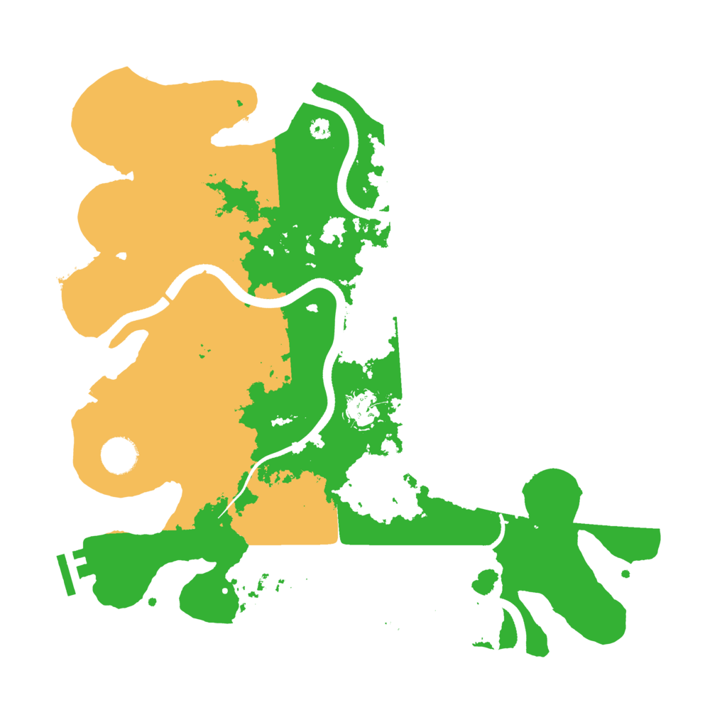 Biome Rust Map: Procedural Map, Size: 3500, Seed: 629633513