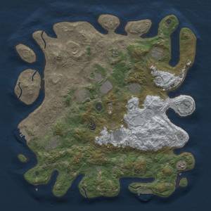 Thumbnail Rust Map: Procedural Map, Size: 4250, Seed: 462026419, 20 Monuments