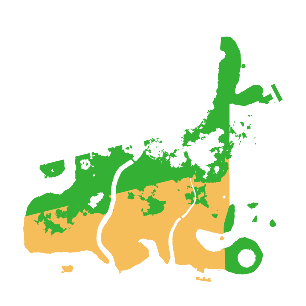 Biome Rust Map: Procedural Map, Size: 3000, Seed: 9187435