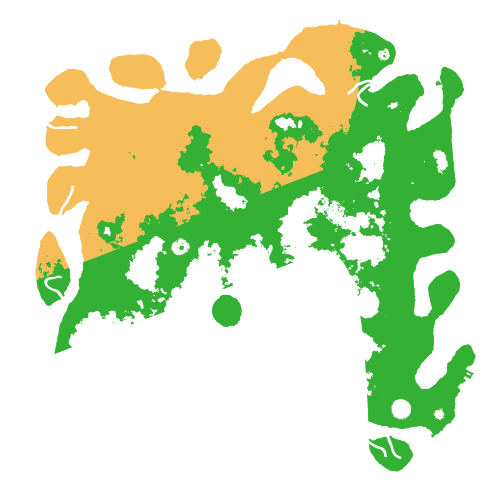 Biome Rust Map: Procedural Map, Size: 4500, Seed: 13654