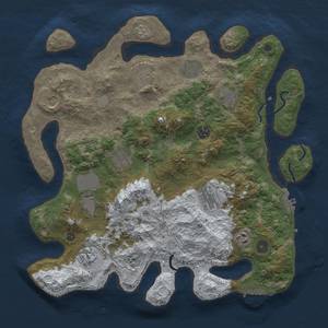 Thumbnail Rust Map: Procedural Map, Size: 3850, Seed: 1845072632, 20 Monuments