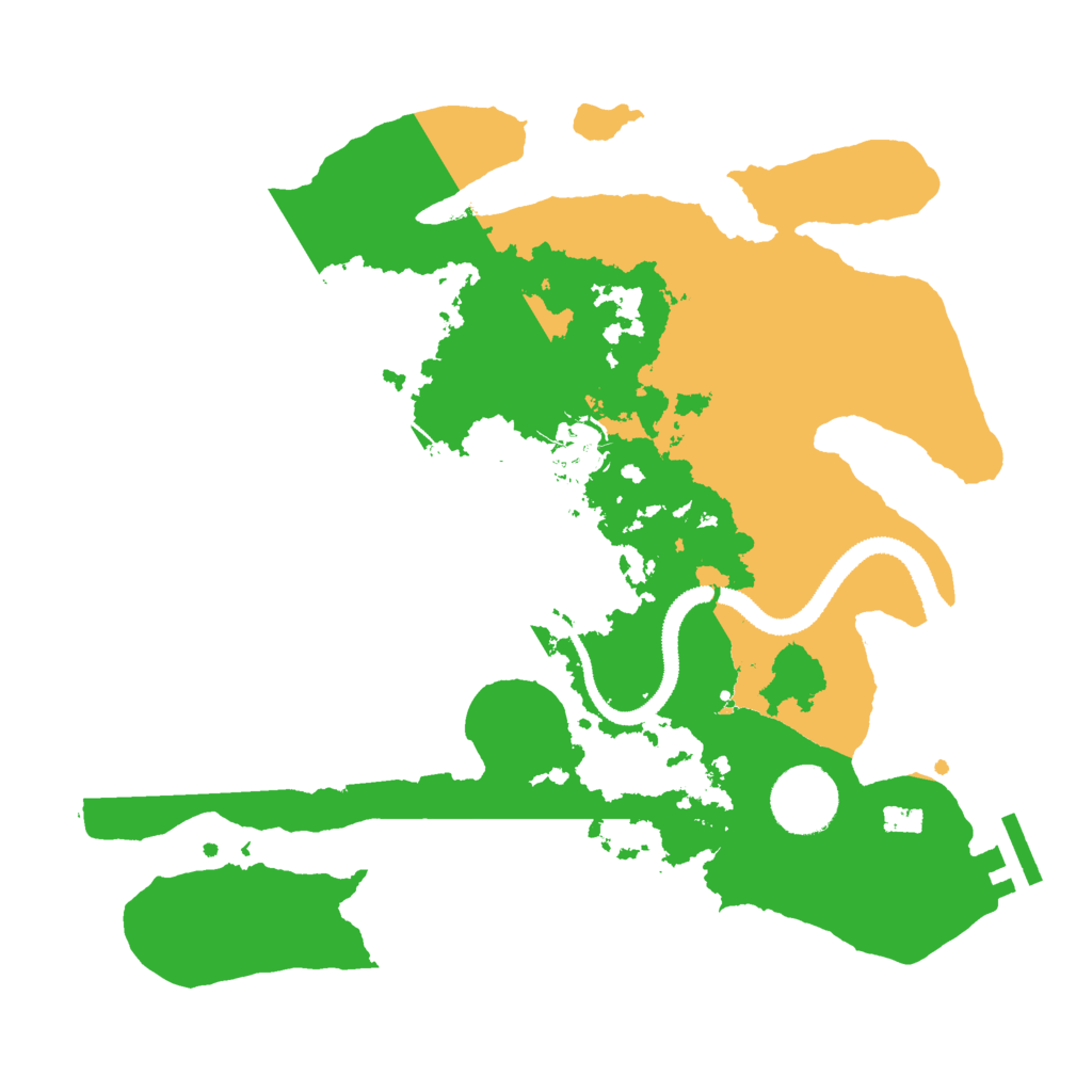 Biome Rust Map: Procedural Map, Size: 3000, Seed: 11780