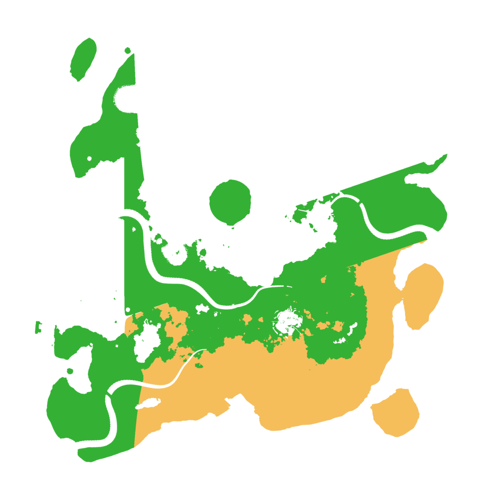 Biome Rust Map: Procedural Map, Size: 3200, Seed: 254553761