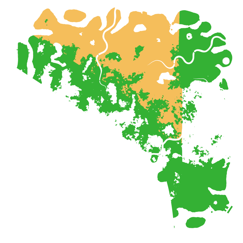 Biome Rust Map: Procedural Map, Size: 6000, Seed: 1434216028