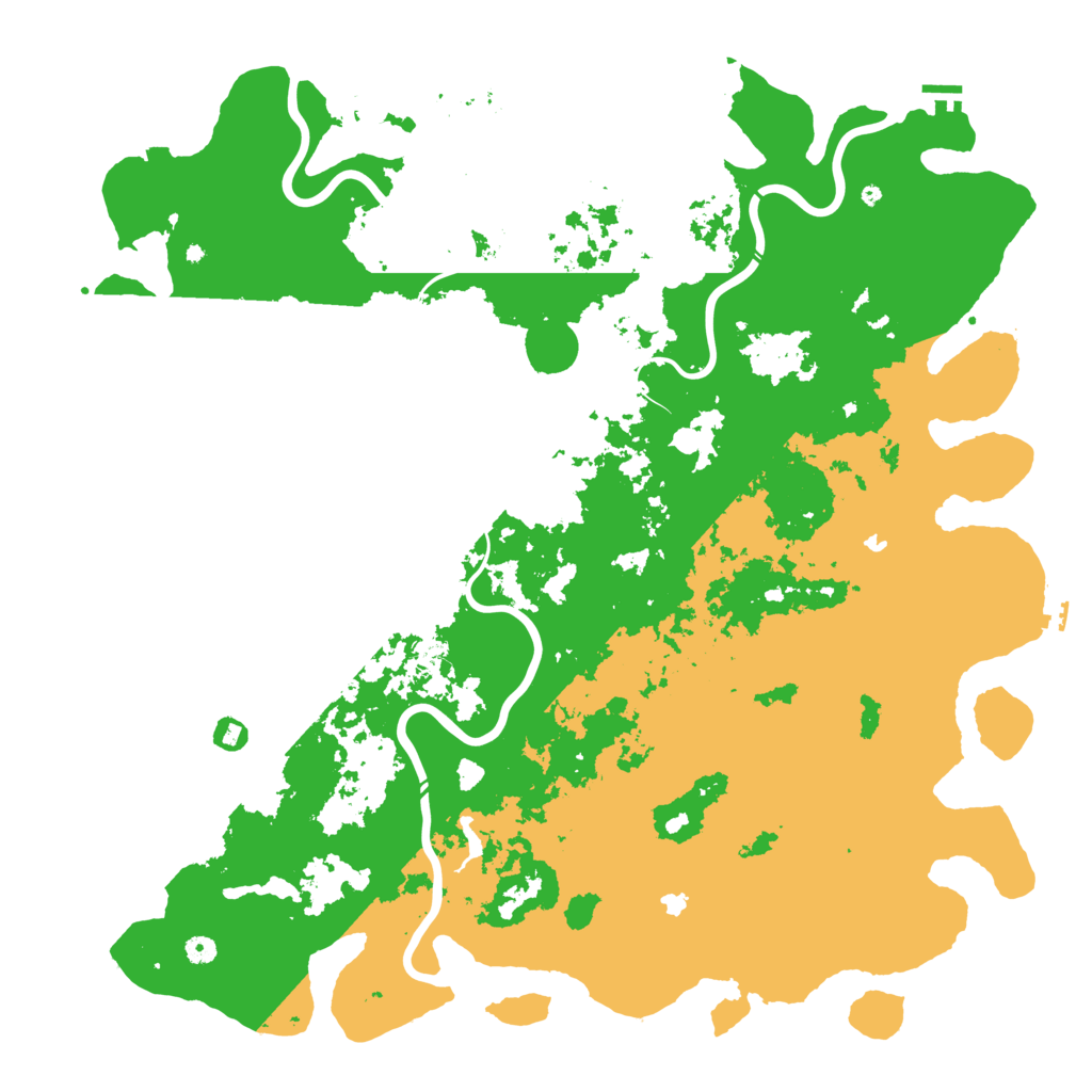 Biome Rust Map: Procedural Map, Size: 5500, Seed: 7101