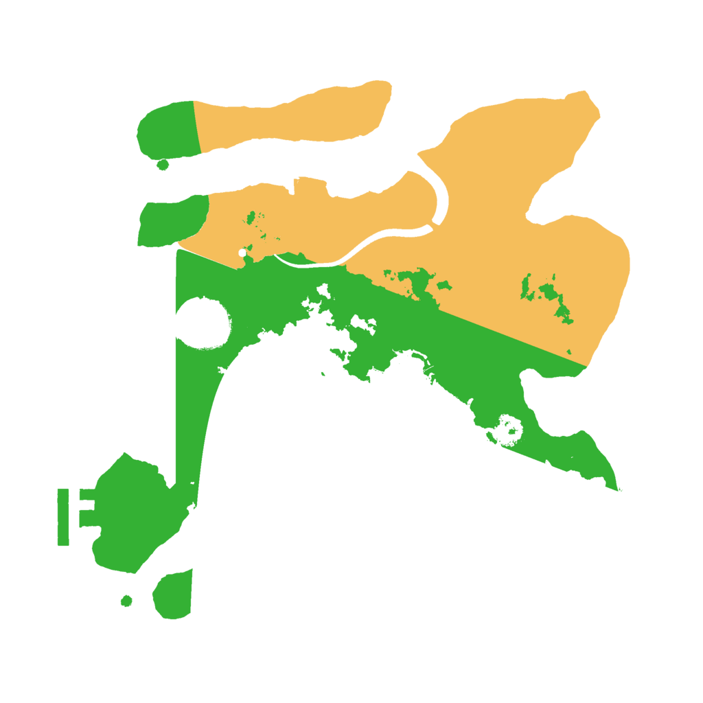 Biome Rust Map: Procedural Map, Size: 2500, Seed: 829944514