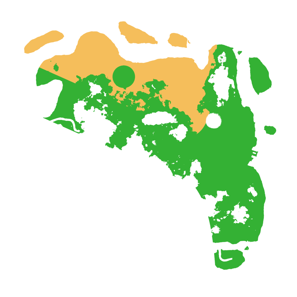 Biome Rust Map: Procedural Map, Size: 3500, Seed: 1094929755