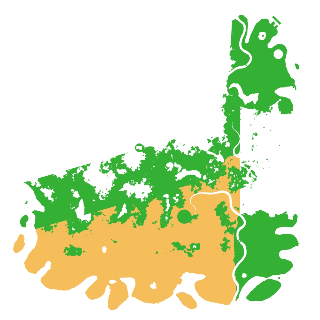 Biome Rust Map: Procedural Map, Size: 6000, Seed: 522203049